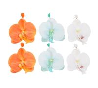 Homoyoyo 3 Pairs Lightweight Flower Earrings for Women Butterfly Orchid Dangle Jewelry Colorful Floral Drops for Summer Beach Vacation Hawaiian Party Comfortable Fit Durable Craftsmanship