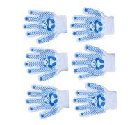 Homoyoyo 3 Pairs Polyester Cotton Gardening Gloves Breathable Protective Hand Gloves for Boys and Age for Thorn and Dirt Protection
