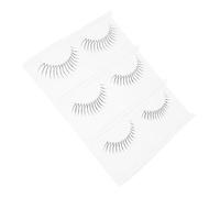 Homoyoyo 3 Pairs Shaped False Eyelashes Handmade Dense Clear Band Eye Lashes for Realistic Look Comfortable Fit for Daily Special Occasion Makeup