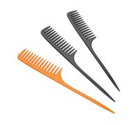 Homoyoyo 3 PCS Wide Tooth Hair Parting Comb Set Thickened Pintail Hair Cutting Comb for Styling Detangling and Professional Hairdressing
