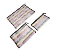 Homoyoyo 3-Piece Document Bag Set - Mesh Zipper Organizer Pouches for Office and School Supplies A4 A5 B6 Storage Solution for Files Papers and Stationery