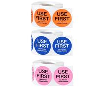 Homoyoyo 3 Rolls Use First Labels for Food Storage Inventory Control Stickers for Restaurants and Kitchens Self Adhesive Food Rotation Decals to Reduce Waste and Organize Stock