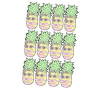 Homoyoyo 3 Sets Assorted Color Bikini Pineapple Brooch Fun Hawaiian Themed Cartoon Breastpins for Unique Fashion Accessories and Party Decorations