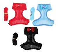 Homoyoyo 3 Sets Chicken Harness Leashes Pet Hen Leash with Premium Cloth Material Decoration Prevents Pulling and Choking for Outdoor Use Suitable for Pet Chicken