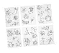 Homoyoyo 3 Sets Christmas Heat Shrink Sheets Set with Classic Xmas Patterns Durable Craft Film for DIY Handmade Decorations Creative Activity for Holiday Fun and Skill Development