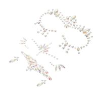 Homoyoyo 3 Sheets Glow Dark Face Patch Rhinestone Face Gems Stickers for Edm Party Halloween Festival