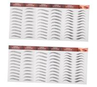 Homoyoyo 30 Pcs Imitation Eyebrow Stickers for Women Natural Hair Like Design Suitable for Sparse Light Brows Instant Full Look Black