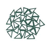 Homoyoyo 30 Pcs Triangle Wooden Pendant Earrings Dark Green Colored Wood Chip Eardrop DIY Jewelry Making Kit for Women Craft Accessories Durable and Stylish