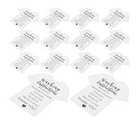 Homoyoyo 300pcs Clothing Cleaning Guide Tags Back and Sturdy Material White Paper Washing Instruction Cards with Writable for Household Clothing Care