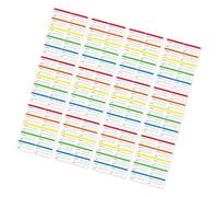 Homoyoyo 300pcs Refrigerator Food Labels for Home and Grocery Stores, Assorted Colour Self-Adhesive Paper Stickers with Coated Surface for Tracking Expiration and Food Storage Dates