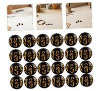 Homoyoyo 300pcs Tibetan Buddhist Om Padme Hum Charms Black DIY Beads for Bracelet Making Prayer Beads Crafting Accessories with Mythical Amulet for Necklace Keychain and Jewelry Decor