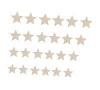 Homoyoyo 300pcs Unfinished Star Shape Wood Slices DIY Craft Smooth Polished Wooden Cutouts for Art Projects Wedding Decorations Home Ornaments