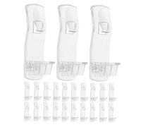 Homoyoyo 30pcs Clear Plastic Shelf Pegs Clear Cabinet Shelf Clips Pegs Supports Transparent