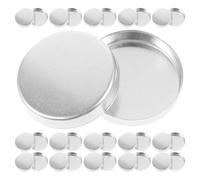 Homoyoyo 30pcs Empty Pan Eyeshadow Pans round Aluminum Lightweight Easy to Carry Simple Stylish Elegant Makeup for Female Family Members and Outdoor Travel