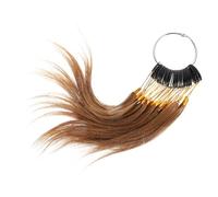 Homoyoyo 30pcs Human Hair Color Samples Deep Brown 6° Hair Dye Testing Rings and Training