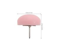 Homoyoyo 30Pcs Matte Resin Half-Round Push Pins for Cork Board - Decorative Thumb Tacks in Pink and Purple, Office Drawing Pins for Wall, Calendar, Photo Display, Classroom Use