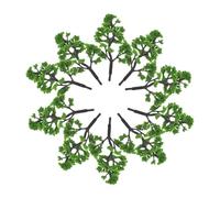 Homoyoyo 30pcs Miniature Landscape Trees Model Realistic Green Plastic Cedar Scenery Trees for Diorama Railroad Layout Sand Table and DIY Crafts Colorfast Material for Architecture and