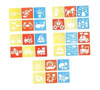 Homoyoyo 30Pcs Multi Function Stencils Safe Drawing Templates for Creative Durable Easy to Use Art Supplies for Pattern Recognition Imagination Development