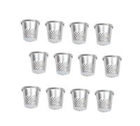 Homoyoyo 30pcs Practical Metal Sewing Thimble Protective Supplies for DIY Crafts Sewing Accessory for Home and Shop Embroidery Cross Stitch