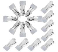 Homoyoyo 30pcs Stainless Steel Clips Multi-Function Metal Clip for Pool Cover Daily Life Use Hold Things Tightly Easy to Store Sturdy Design