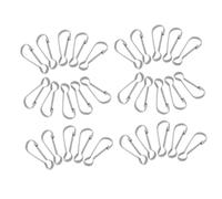 Homoyoyo 30pcs Stainless Steel Pig Gallbladder Clip Snaps Hooks Stainless Spring Clips Lanyard Snap Card Tag Hooks Heavy Duty Silver