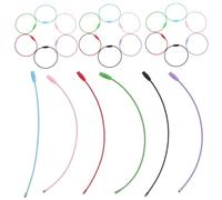 Homoyoyo 30pcs Wire Keychains Keychain Cables Stylish Stainless Steel Sturdy Wear-Resistant Key Rings Comfortable Experience for Backpacks and Purses 1.5x15cm Random Color