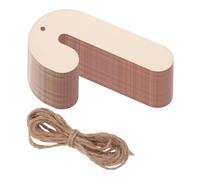 Homoyoyo 30pcs Wooden Candy Cane Pendants Unfinished DIY Christmas Holiday Wood Cutouts with Cord for Crafting Painting and Xmas Tree Decorations Lightweight and Easy to Store