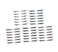 Homoyoyo 36 Pairs Double Eyelid Tapes with Glitter Eyeliner Stickers Thin Invisible Makeup Strips for Women and Sweatproof Reusable Eye Beauty Enhancer for All Eye Shapes and Ethnicities