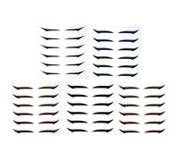 Homoyoyo 36 Pairs Invisible Eye Line Strips Glitter Eyeliner Stickers 1.57x0.20x0.04in Natural Double Eyelids Plastic and People with Thin Double Eyelids Eye Makeup