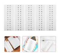 Homoyoyo 364 White Alphabet Index Stickers from A Through Z, 14 Sheets of 26 Adhesive Book Tabs 25X12.5Mm, Sticky Page Markers for Notebooks and Office Organization