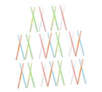 Homoyoyo 36pcs Double Hole Loose Leaf Fasteners Clips Plastic File Binding Fasteners for School Office Document Organization Strip Clip Design