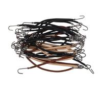 Homoyoyo 36pcs Elastic Hair Hooks Hair Tie Cord for Ponytail Holders Bungee Cords Hooks Thick Ties for Wedding Bride Updo