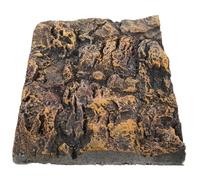 Homoyoyo 3d Rock Background Board for Reptile Tank and Aquarium, Pu Material Landscape Decorative Panel for Turtle and Fish Tanks, Custom Terrarium Habitat Backdrop in Yellow-brown