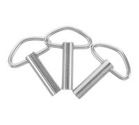 Homoyoyo 3pcs 20mm Triangle Music Box Winding Keys Silver Plated Metal DIY Mechanical Clock Tool Replacement for Wind-up and Alarm Clocks