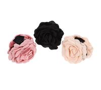 Homoyoyo 3pcs Big Rose Hair Clip Hair Accessories for Women Luau Claw Clips Rose Claw for Thick Flower Exotic Flower Cloth