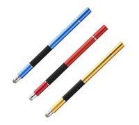 Homoyoyo 3pcs Capacitive Touch Screen Stylus Pens with Fine Conductive Cloth Tip and Suction Cup Design for Tablets and Phones High Sensitivity Precision Drawing and Writing Tool in Red