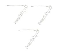 Homoyoyo 3pcs Chinese Style Hair Chopsticks with Dangle Tassels Lightweight Vintage Hairpin Sticks for Elegant Bun Updos Comfortable Hair Forks for Parties and Daily Wear