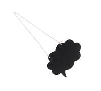 Homoyoyo 3pcs Double Sided Wooden Chalkboard with Hanging Rope Erasable Small Message Board for Party Decoration Wall Mounted Note Boards with Writable Surface