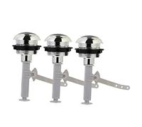 Homoyoyo 3pcs Durable Toilet Tank Push Button Single Round Flush Button Replacement for Bathroom Water Tank Mirror Surface Easy Install and Accurate Flush
