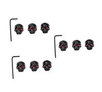 Homoyoyo 3pcs Electric Guitar Bass Volume Tone Pot Control Knobs Buttons Skull Design Knobs for Guitar Effect Pedal Suitable for Volume Control and Black