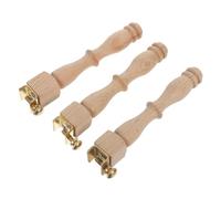 Homoyoyo 3pcs Embroidery Hoop Stand Legs for Cross Stitch Needlepoint Heightened Beech Wood Support for DIY Crafting Compact Desktop Frame Holder for Precise Stitching Stability