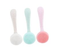 Homoyoyo 3pcs Facial Cleansing Brush Silicone Brush for Deep Cleaning Face Scrubber for Simple Face Scrub and Skin Scrubber Use Random Color