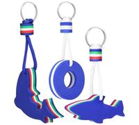Homoyoyo 3PCS Floating Boat Keychain Set - Waterproof Durable Nautical Keyring Accessories for Boating Fishing Sailing | Lightweight Floating Octopus Pendant for Keys & Bags