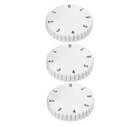 Homoyoyo 3pcs Fridge Dial Knob Plastic Thermostat Control Knobs Adjustable Temperature Range for Freezer Replacement Parts Easy Installation