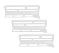 Homoyoyo 3pcs Fridge Partition Divider Multi-Function Storage Board Replaceable Fridge Divider Plastic Compartment Plate Organization