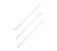 Homoyoyo 3pcs Glass Stirring Rods Lab Stirrer with Rounded and Smooth Ends for Accelerated Dissolution, White Glass Material, 20cm Length for Laboratory Use
