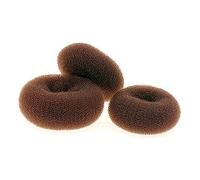 Homoyoyo 3Pcs Hair Donut Bun Coffee Color for Ballet and Dance Gentle Hair No Odor for Messy Buns and Updos