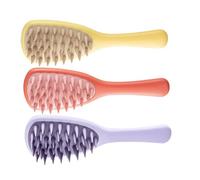 Homoyoyo 3pcs Hairdressing Wide Tooth Combs for Hair Salon Use, Tpr and Pp Material, Comfortable Scalp Massage and Pores Cleansing Styling Tools for Whole Family