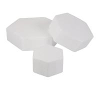 Homoyoyo 3pcs Hexagon Foam Cake Mould Set 4" 6" 8" for Party Photo Props Cake Decorating Supplies Creative DIY Craft Fake Embryo Models