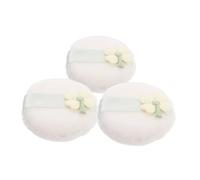 Homoyoyo 3pcs Jumbo Four Leaf Shamrock Powder Puff Soft Makeup Pads Washable Reusable for Loose Powder Foundation Application for All Skin Types